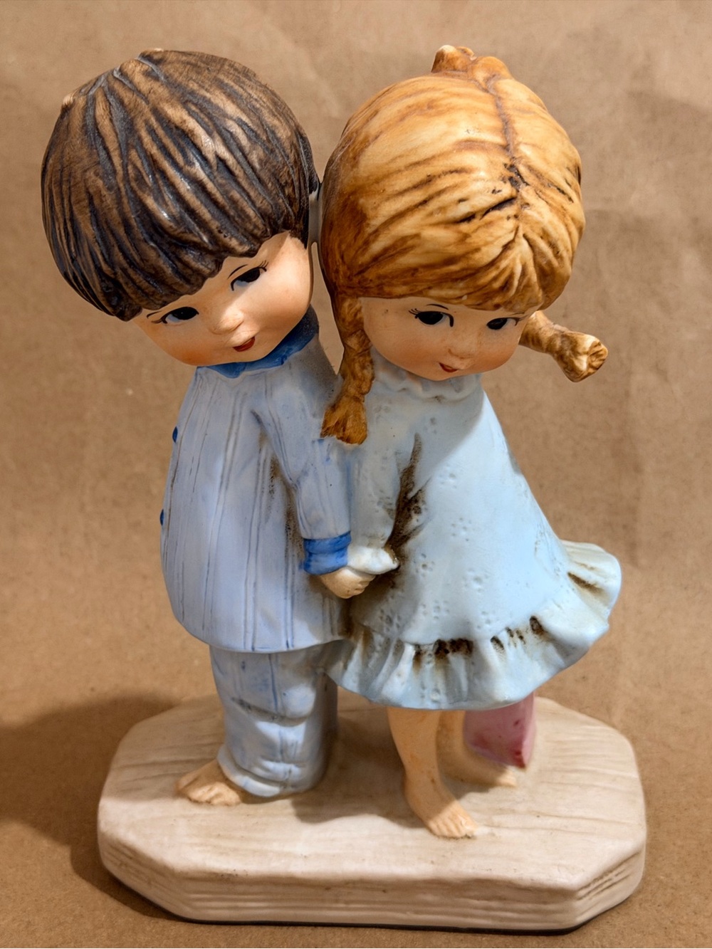 The Moppets Figurine
Gorham-Fran Mar
Boy & Girl in Pajamas
circa 1971